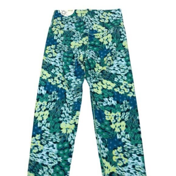 Aerie Women's Offline Real Me Xtra 7/8 Leggings Emerald Green Blue Small - Picture 7 of 8